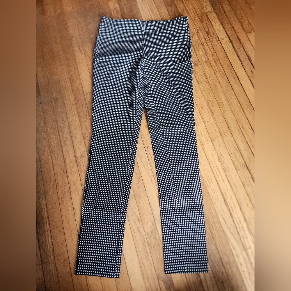 Michael Kors Black and White Checkered Pants